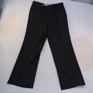 Brooks Brothers Dress Pants Mens Size  34 100% Wool Black Made in USA EUC